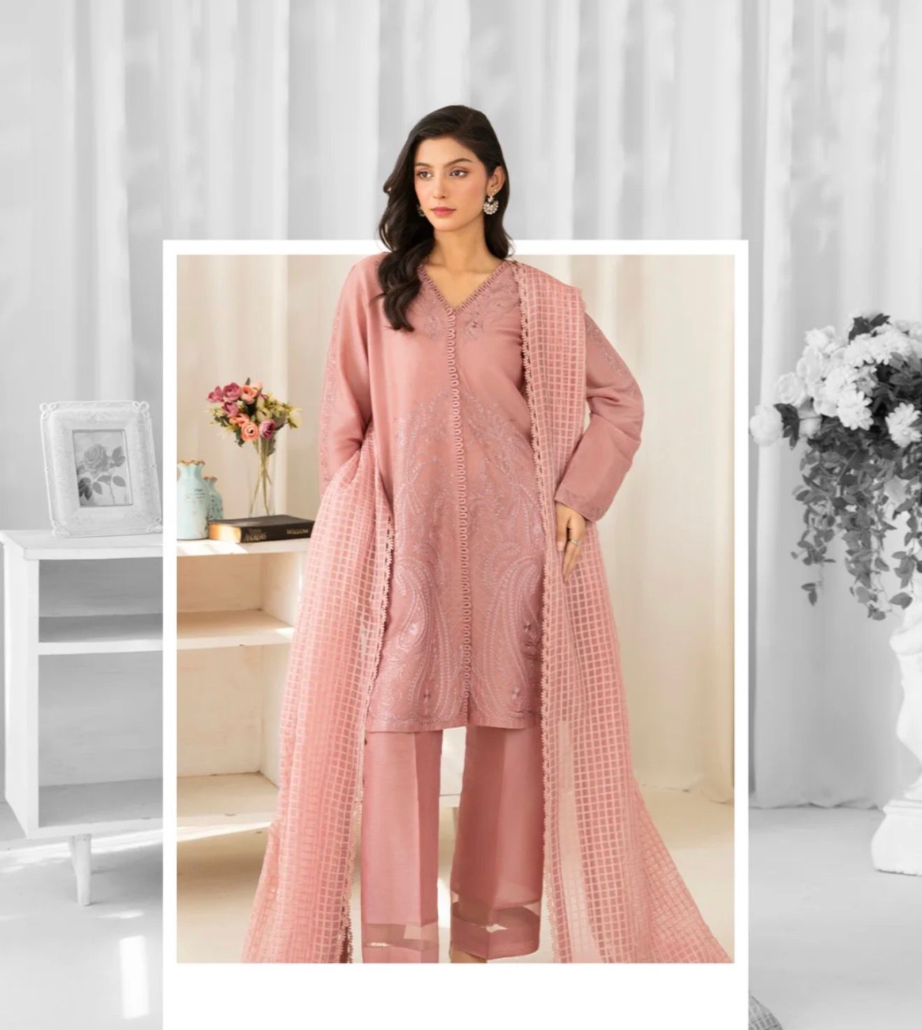 ZARKUN CASUAL PEACH 3PC SUIT