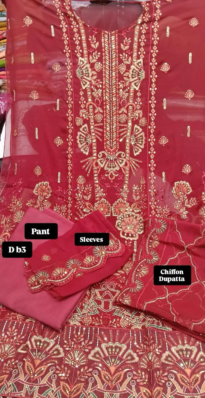 Tawakal Ramsha red Unstitched