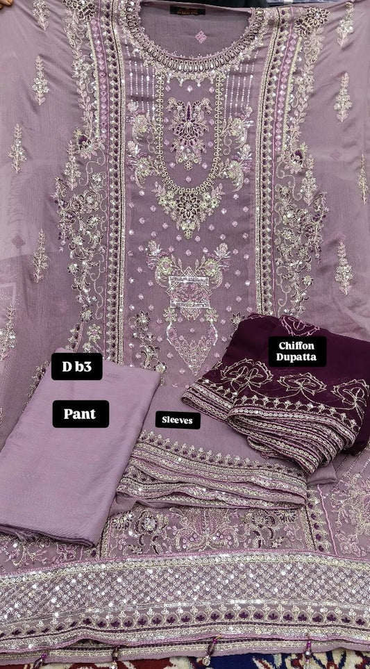 Tawakal Ramsha purple Unstitched