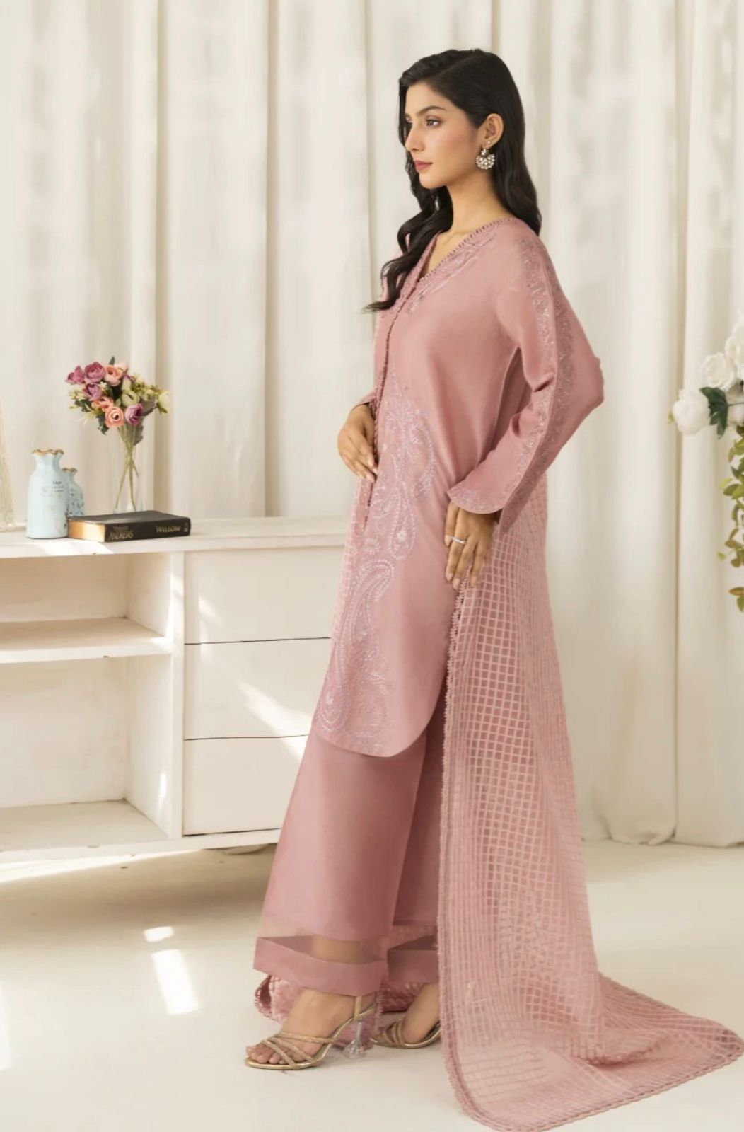 ZARKUN CASUAL PEACH 3PC SUIT