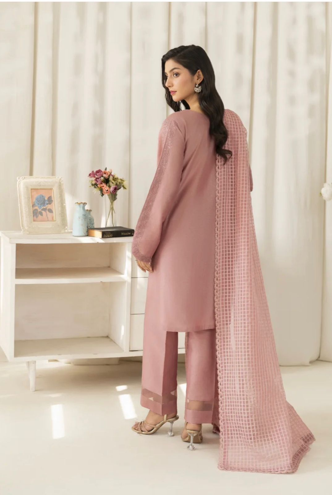 ZARKUN CASUAL PEACH 3PC SUIT