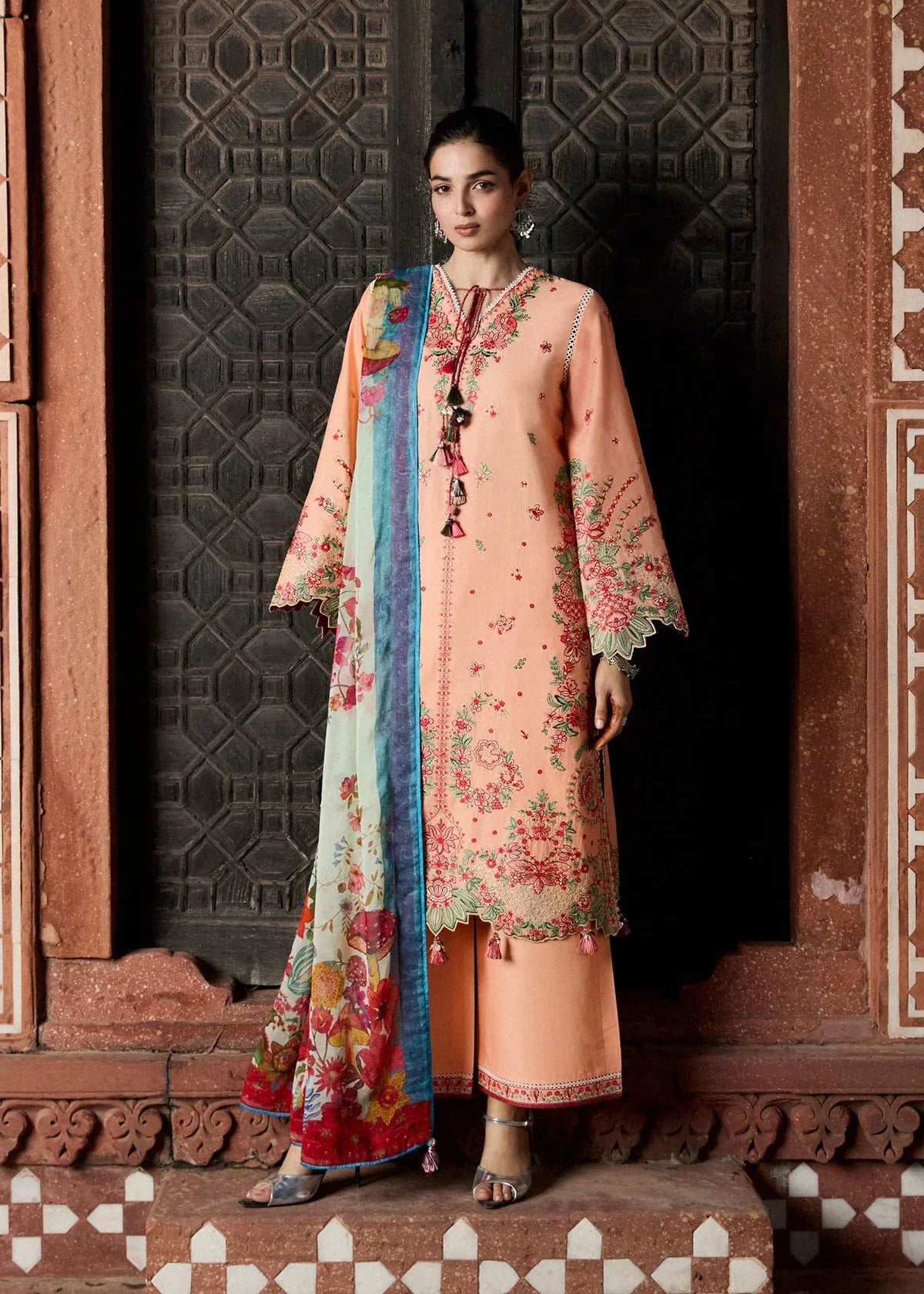 Hot 🔥Seller!Jugnu Lahore Lawn/Seftali/Peach