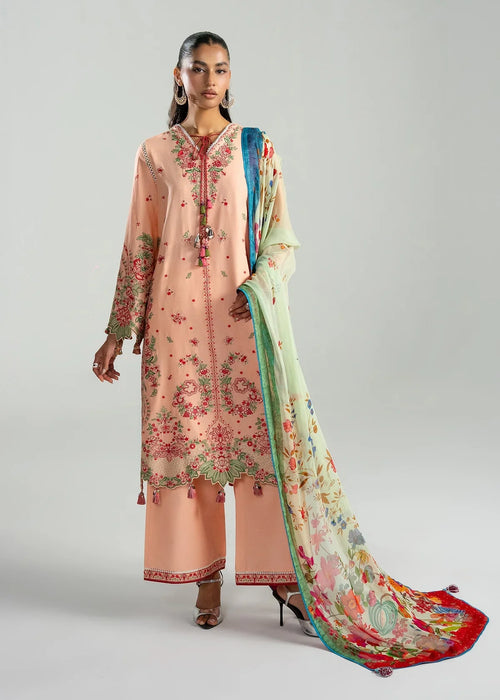 Hot 🔥Seller!Jugnu Lahore Lawn/Seftali/Peach