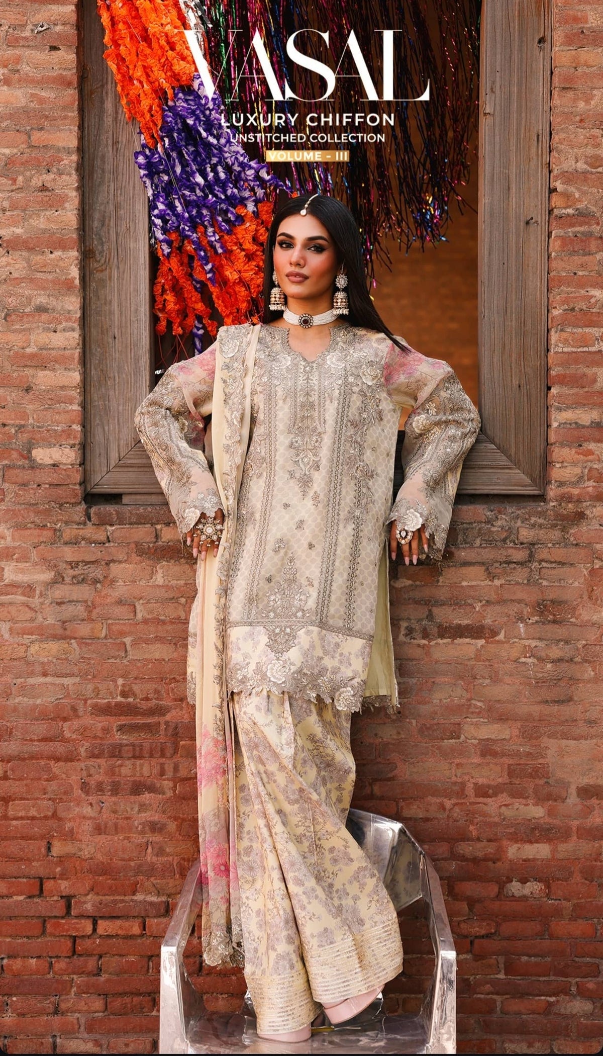 Sale‼️Charizma Vasal Chiffon/Vol 5/VSL25-21