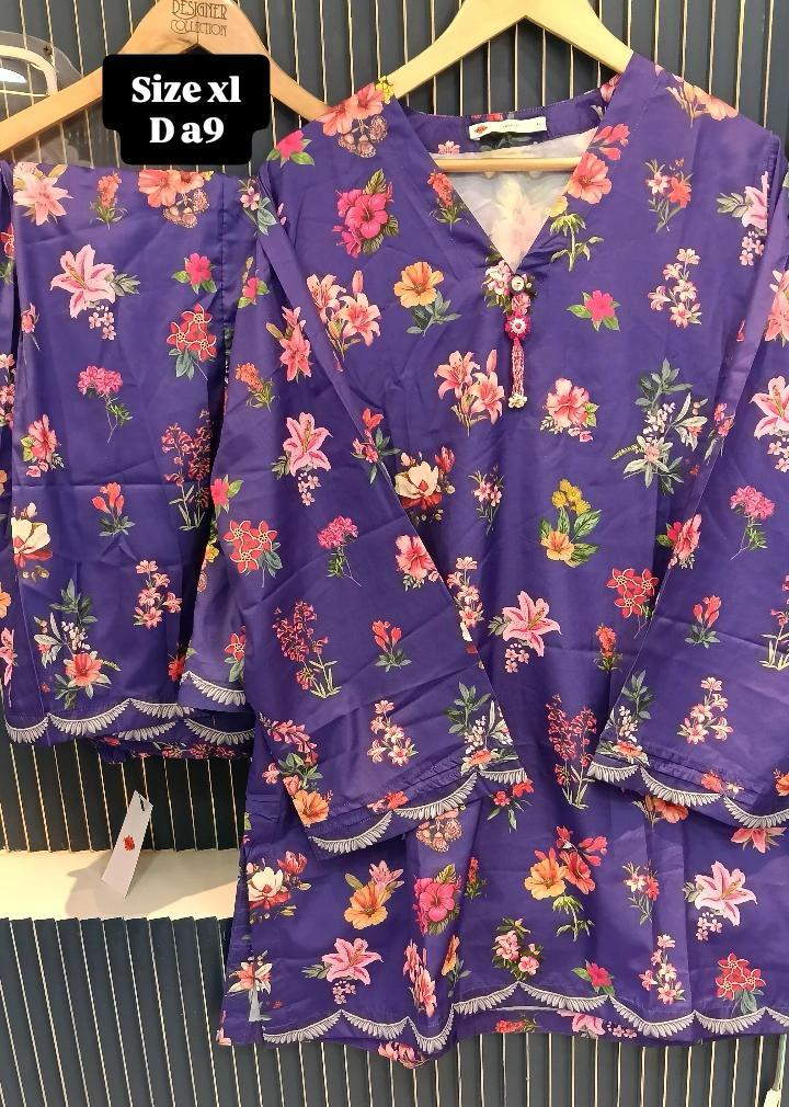 KHADI CORD SET PURPLE 2pc suit